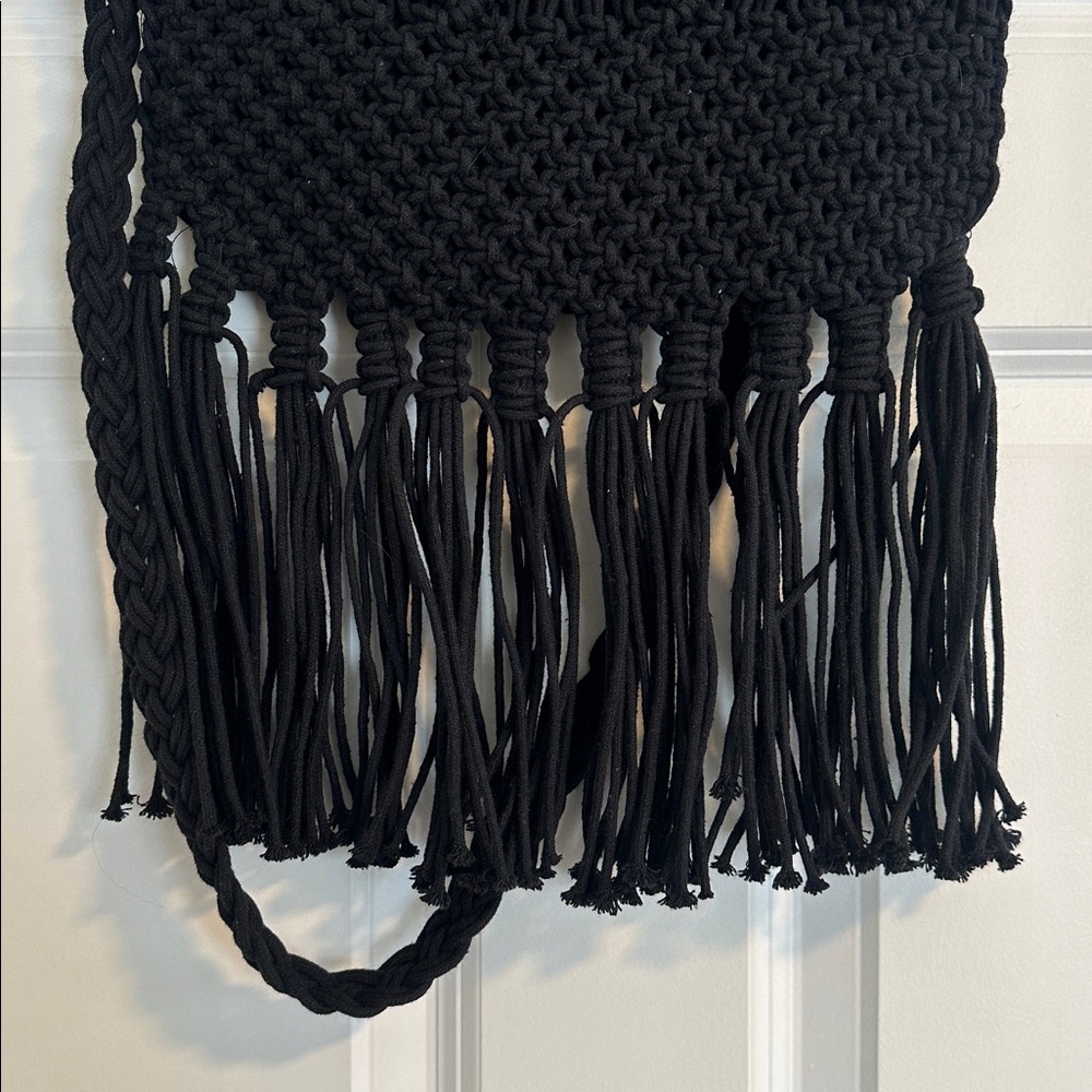 Salenwot Danielle Nicole Macrame Crossbody Fringe… - image 6